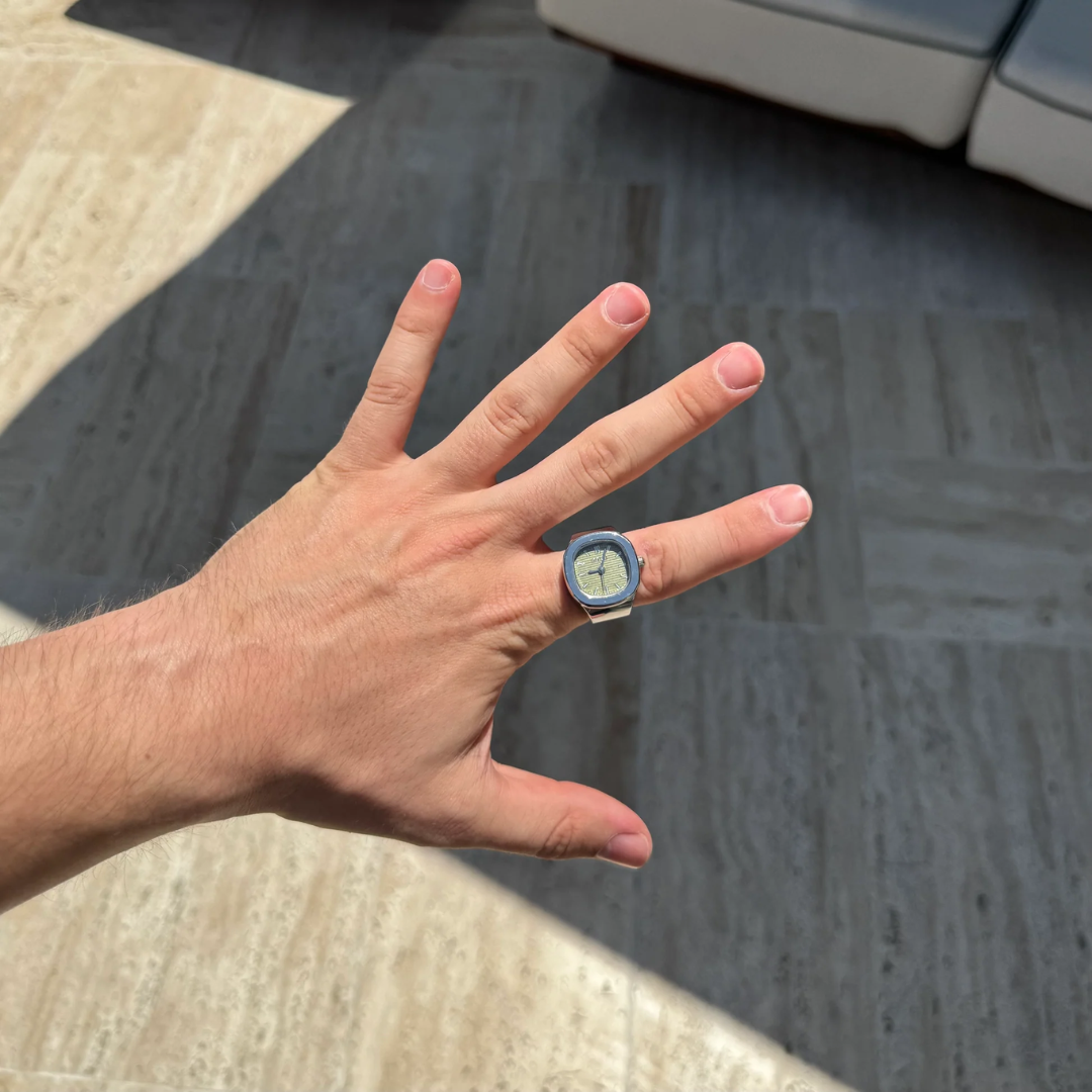 Berlini - NAUTILUS ANILLO | SILVER GREEN