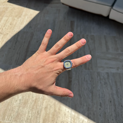 Berlini - NAUTILUS ANILLO | SILVER GREEN