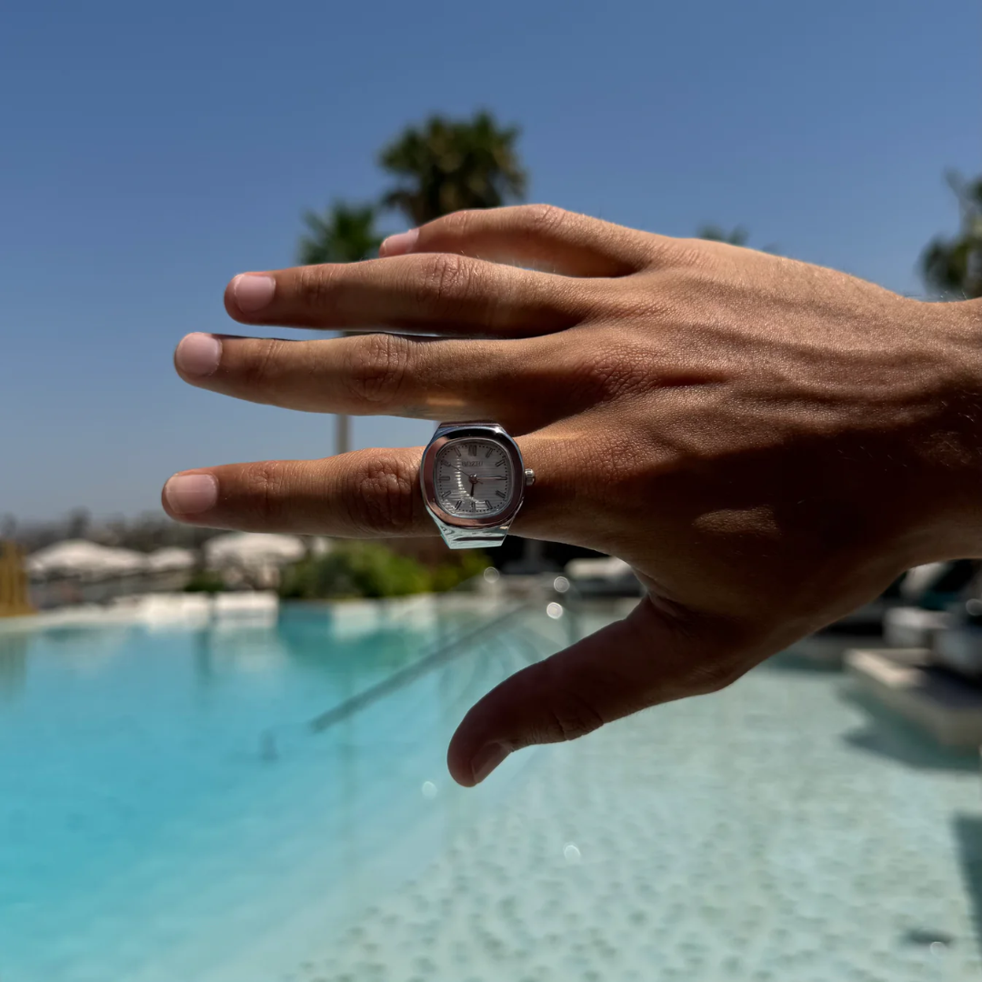 Berlini - NAUTILUS ANILLO | SILVER WHITE