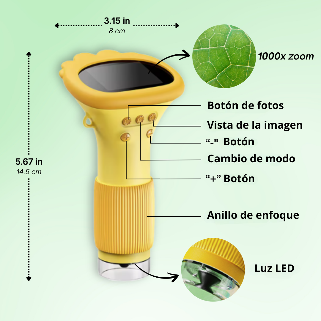 ZoomiScope™ - Microscopio para niños