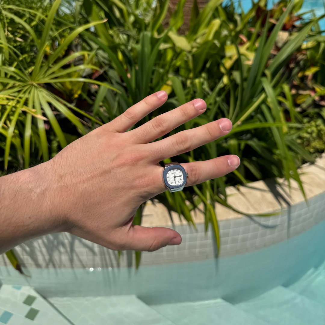 Berlini - NAUTILUS ANILLO | SILVER WHITE